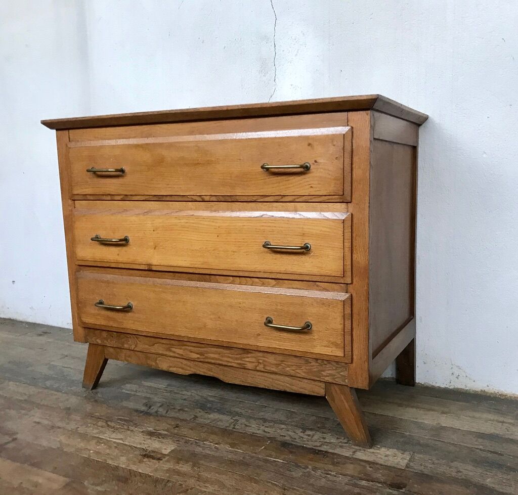 Vintage 1950-foot oak compas DRESSER