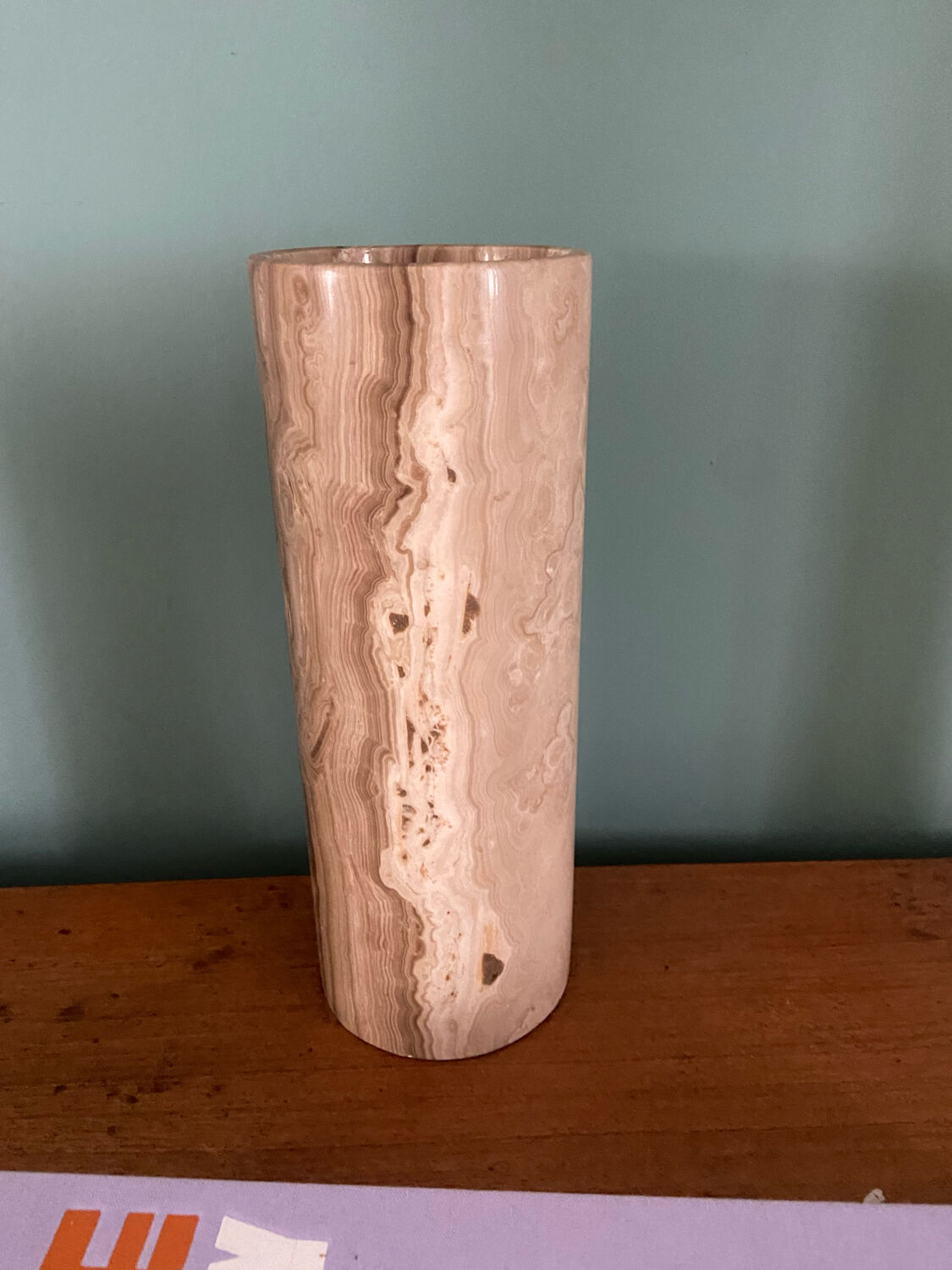 Vintage onyx marble vase