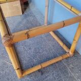 Square rattan end coffee table ep 1970