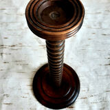 Fifth wheel ashtray turned wooden 1940 art deco