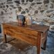 Old oak storage chest or flour bin