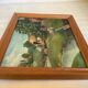 Shepherd's table and its sheep, oil on canvas signed.
