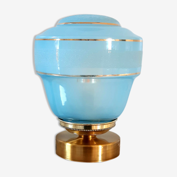 Globe vintage bleu