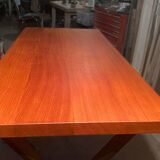 Table en sipo (bois massif) artisanale