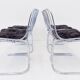 Rima set of 4 Radiofreccia chrome chairs by Gastone Rinaldi