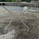 Garden furniture wrought iron old vintage xxeme