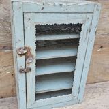 Old Art Deco wall display case in Burmese teak