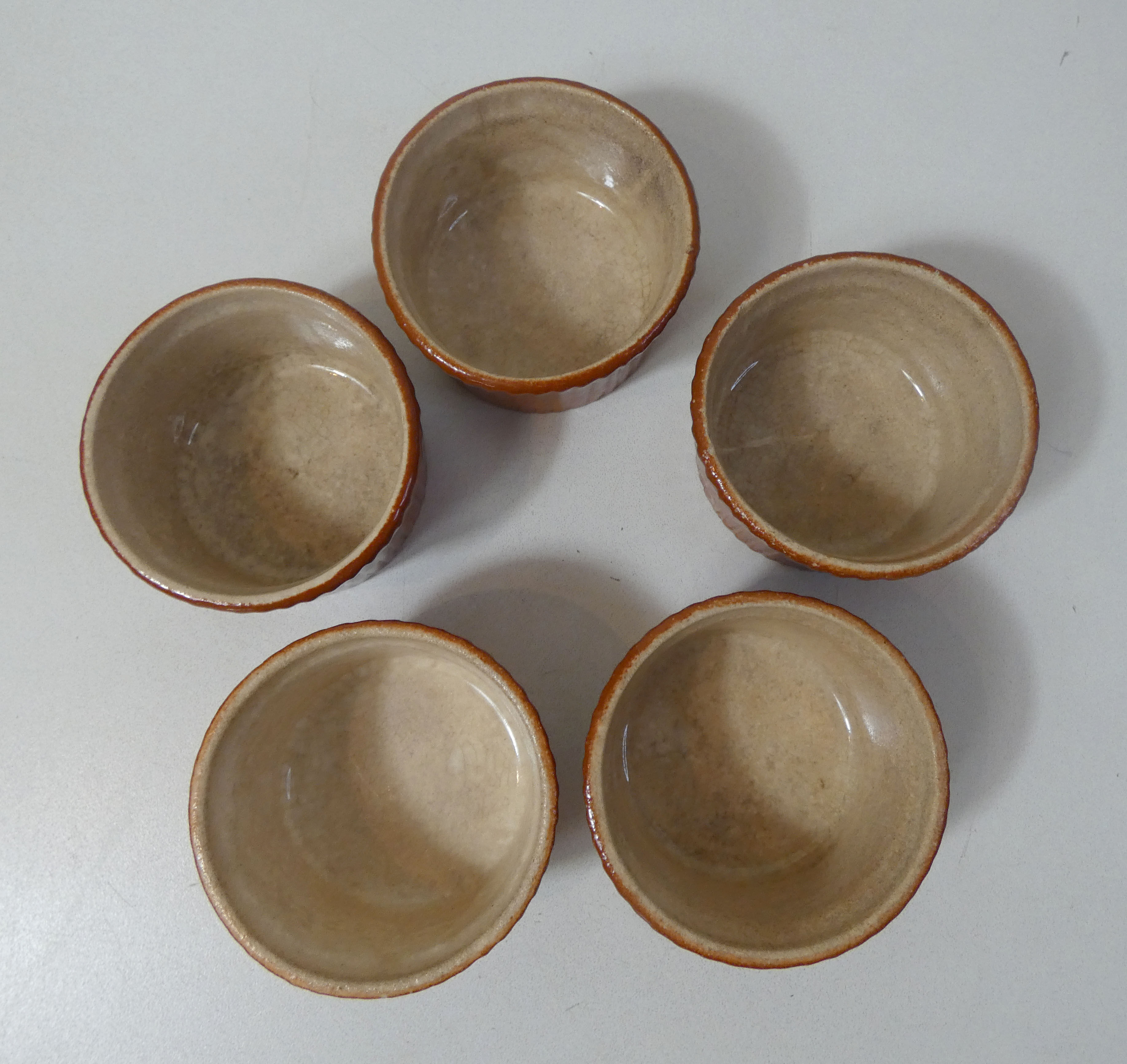 5 terracotta ramekins