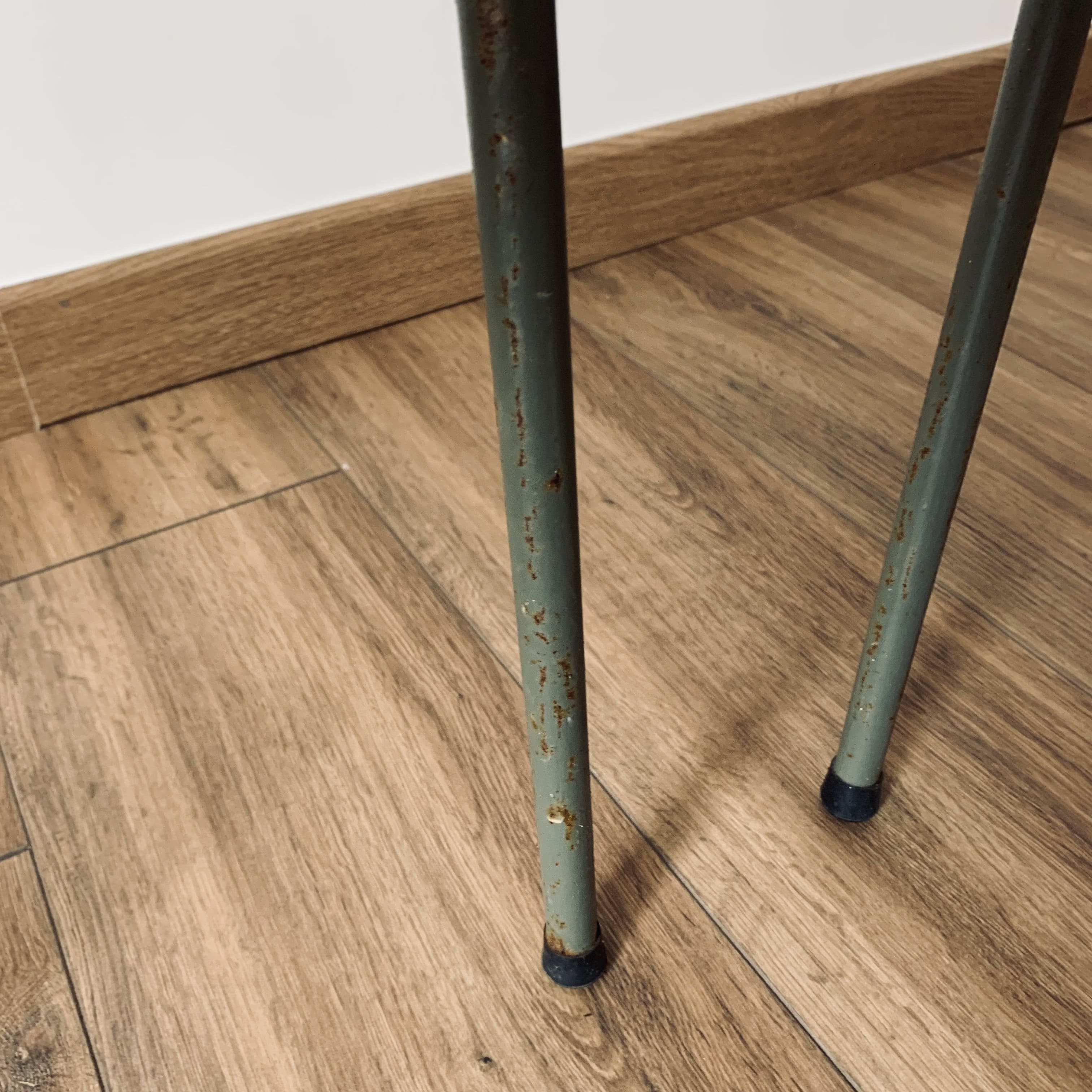 Pair of 3107 chairs - wood & metal