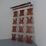 Mid-Century Teak Wardrobe with Hat and Coat Rack, 1960s