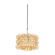Large amber bubble glass pendant light by Helena Tynell for Limburg, Germany, 1970s.