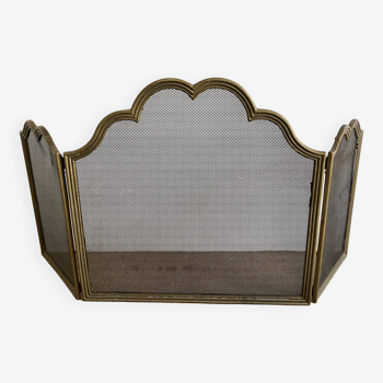 Three-leaf fire screen, fireplace accessory