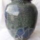 Glazed stoneware vase