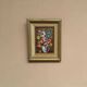Oil on Canvas Laid on Panel “ Vase” by Sascher, Vintage & Framed 22×27cm