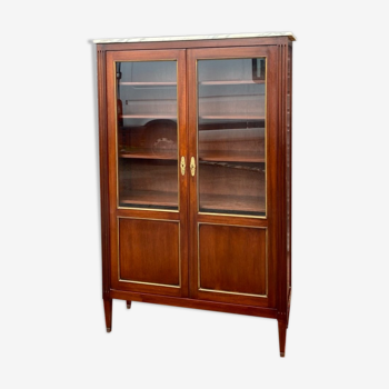 Louis XVI style mahogany showcase