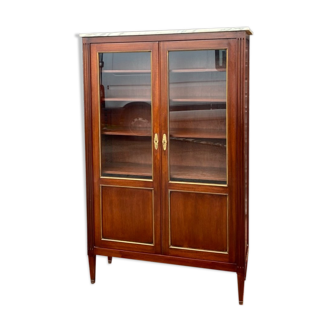 Louis XVI style mahogany showcase