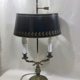 Lampe bouillotte empire à deux lumières