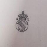 Keller Flat Plate - Guerin - Blue Flower Decoration