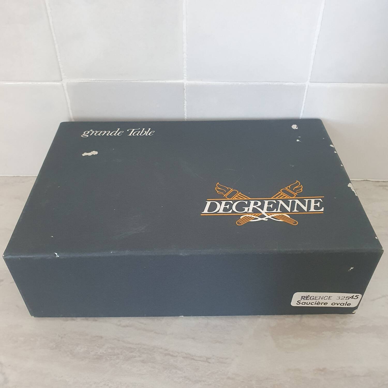 Guy Degrenne 18/10 stainless steel sauceboat, Régence collection