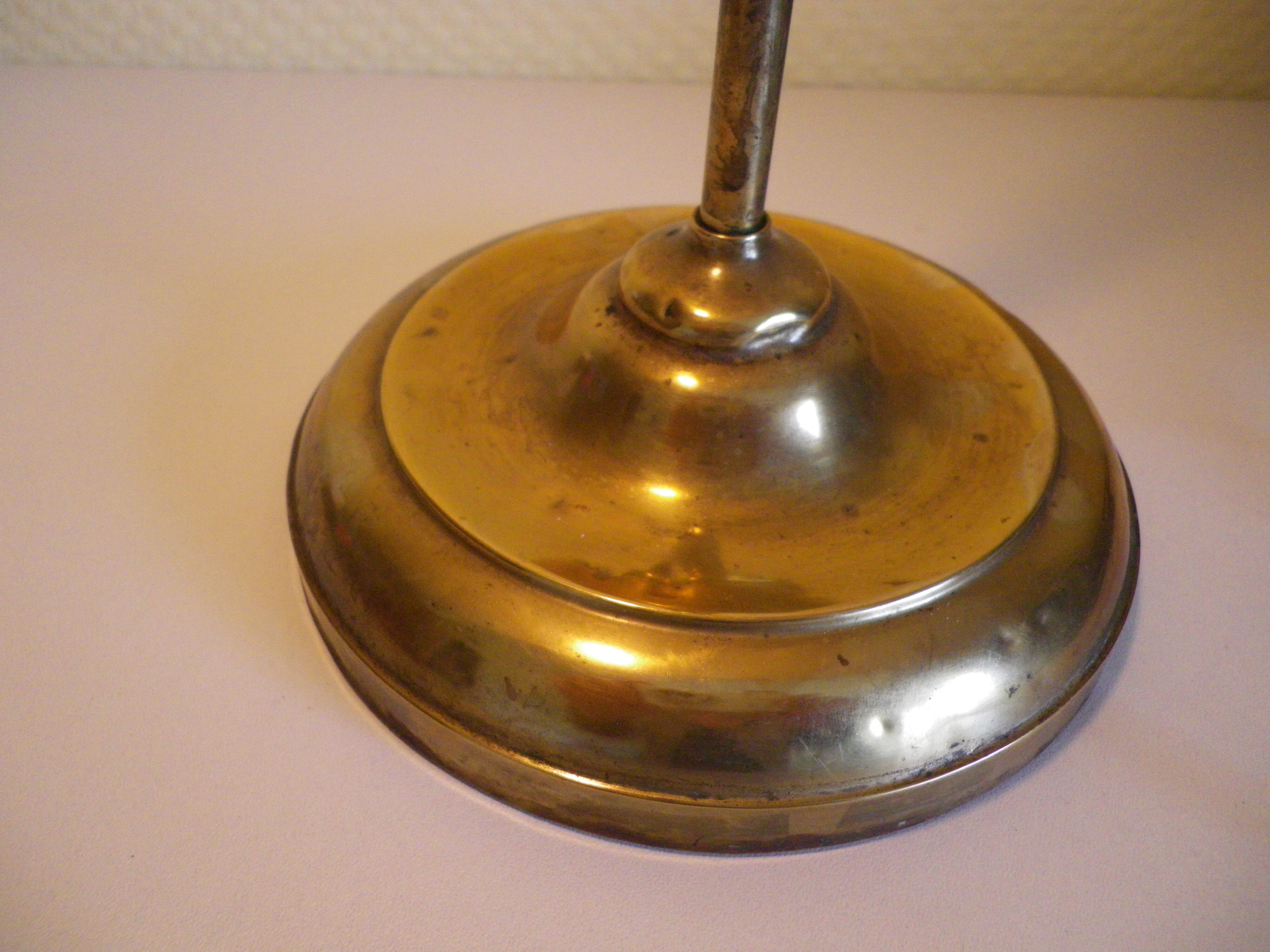 Fully brass lamp foot - Articulated arm - 1930s