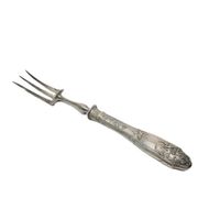 Fourchette à rôtir en argent classique, France, années 1880