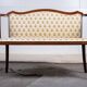 Art Nouveau Two-Seater Canapé or Bench in Mahogany, Early 1900s
