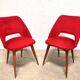 Pair of "fluffy" barrel chairs