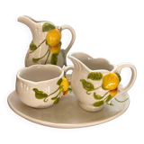 coffee/tea service in lemon pattern slushy