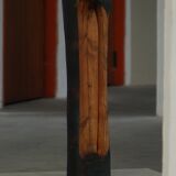 Large wooden sculpture "Black Elegance" by Ole Wettergren, Denmark, 1990s.