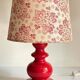LAMPE Céramique Mûriers ANNEES 70