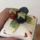 Set of 3 beautiful fruit barbotine pots by Villeroy and Boch.