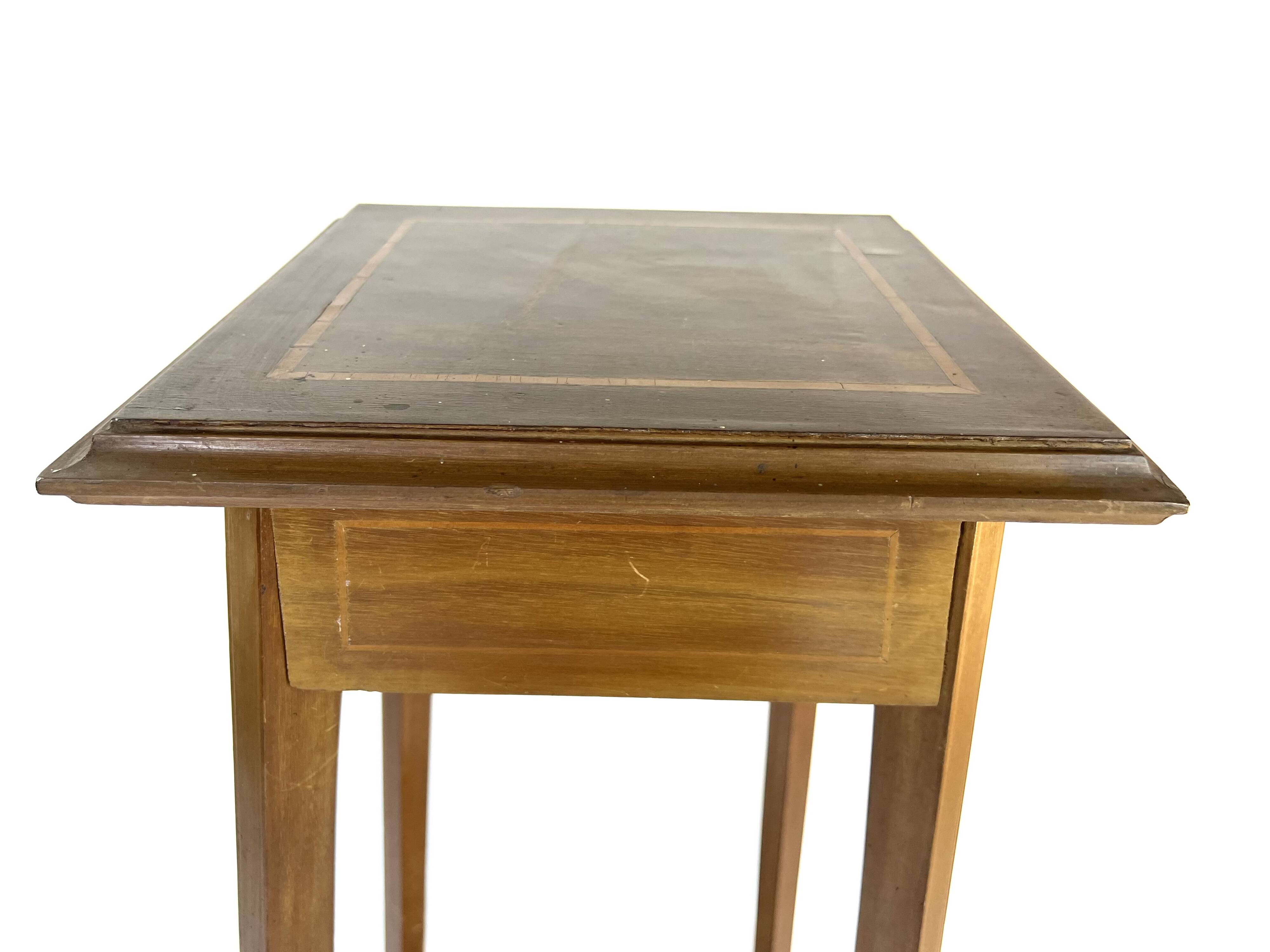 Large wooden pedestal table