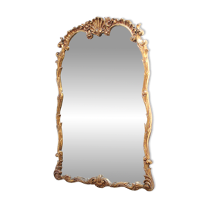 Miroir ancien doré,