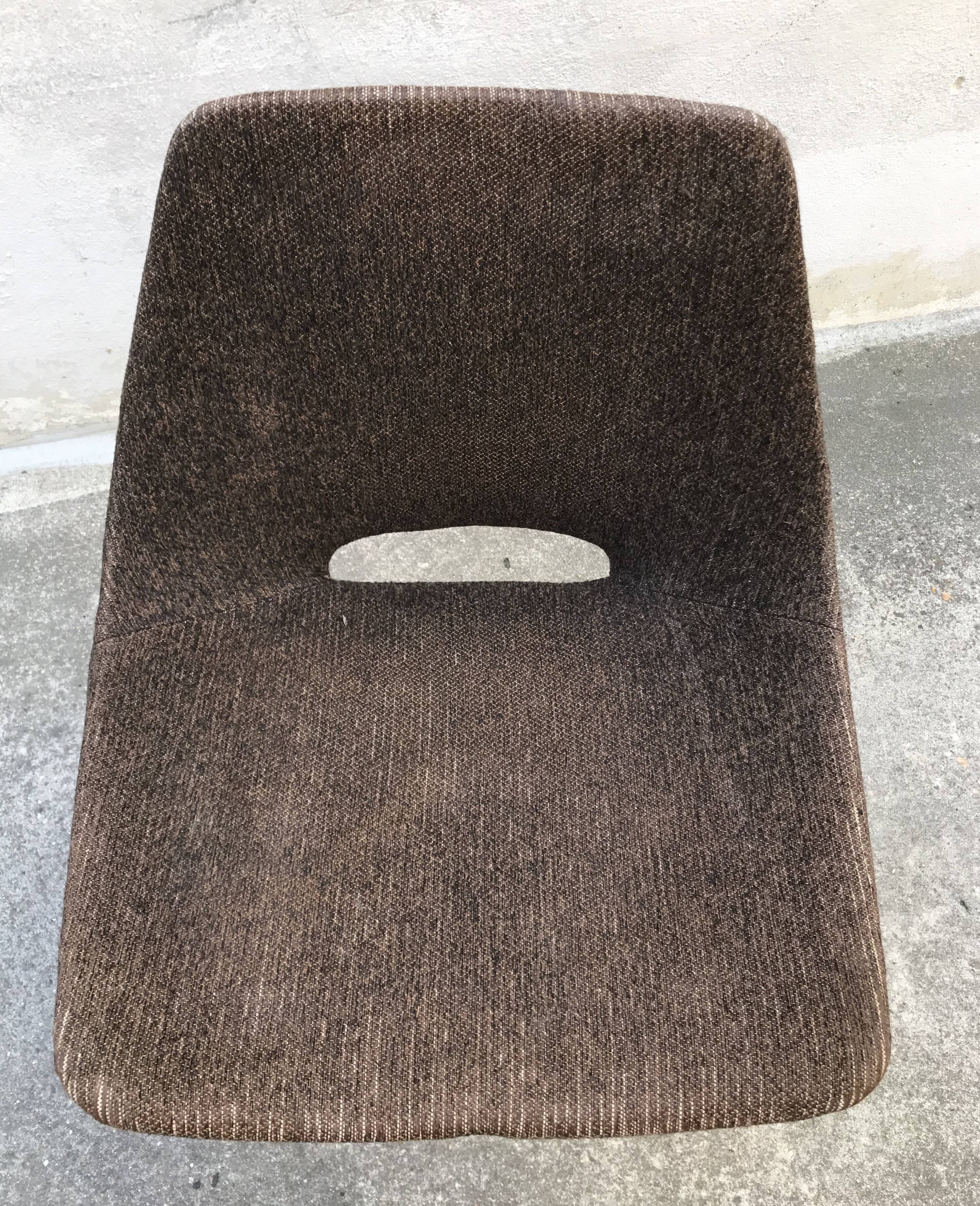 Set of 6 chairs "Tonneau" Pierre Guariche, Steiner Editions