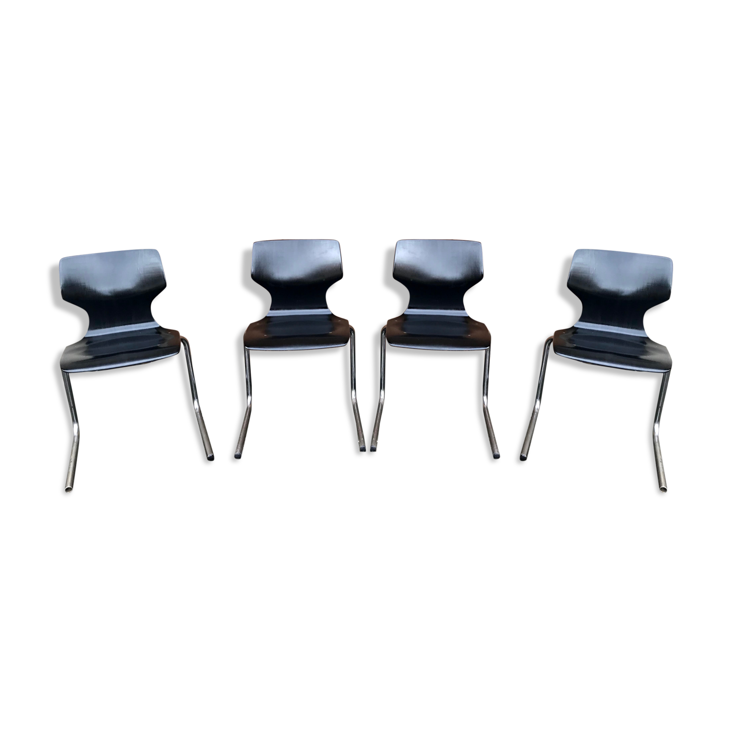 8 vintage chairs by Flötotto Pagwood