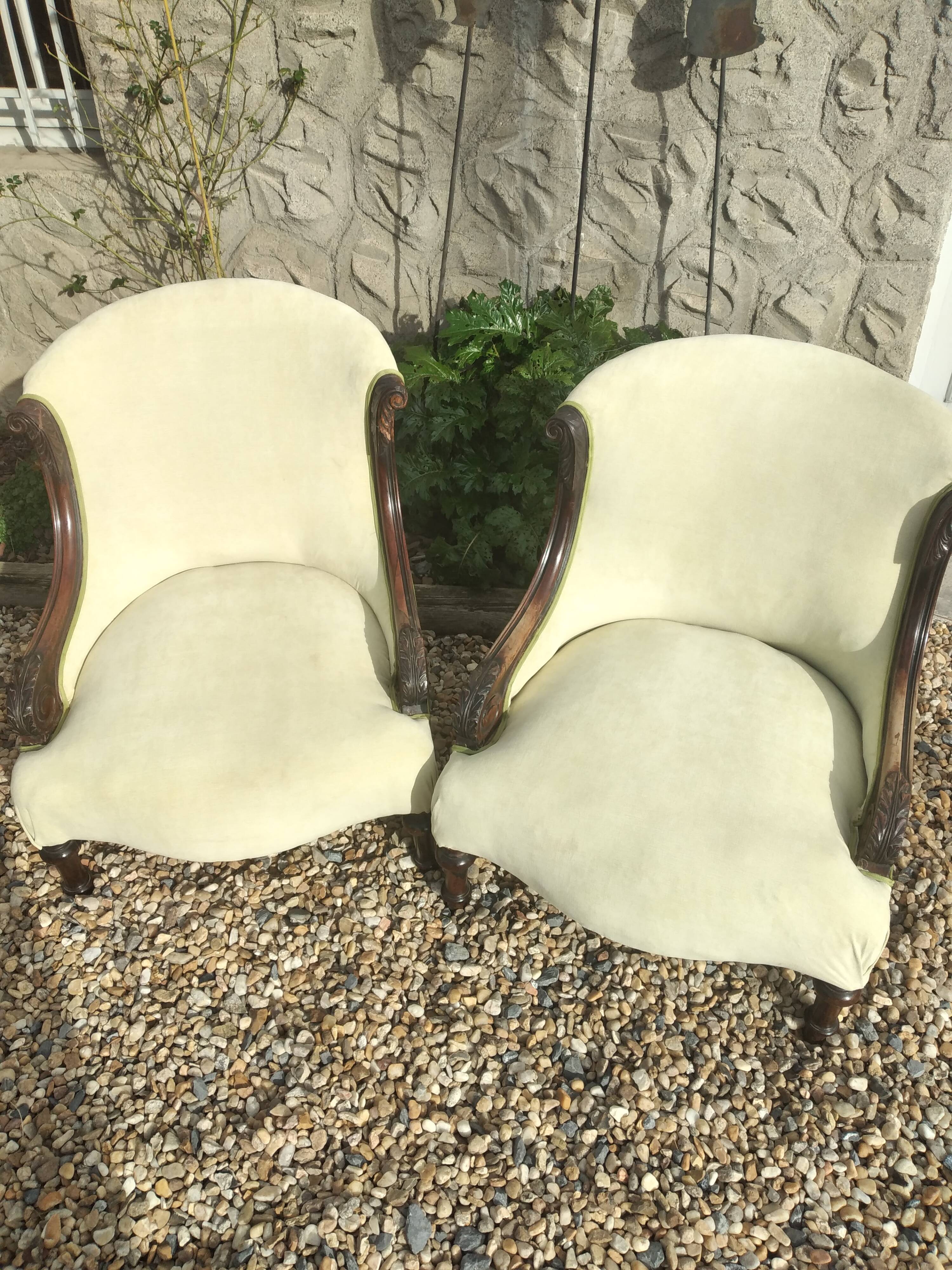Pair of 19th century armchairs