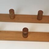 Charlotte Perriand, pair of fir wall coat racks, French work, around 1970