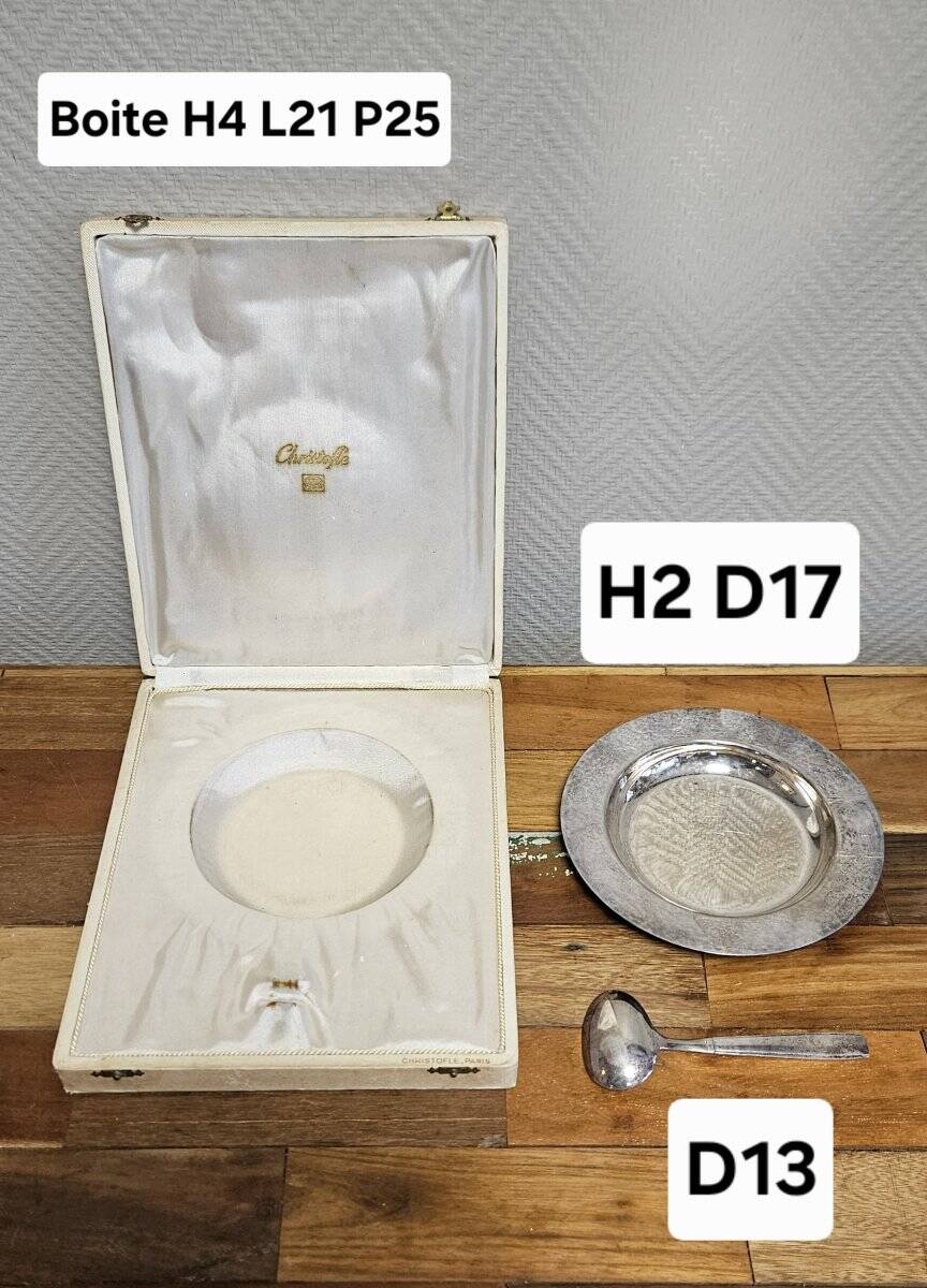 Christofle – Silver-plated porridge service – Original box –