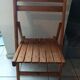 Folding chair in solid wood