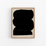 Abstract form giclee print, 50x70cm