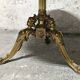 Guéridon Coffee Table in Gilded Brass and Alabaster