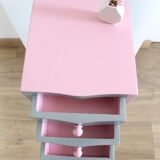 Pink bedside table