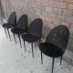 4 chaises métalliques vintage