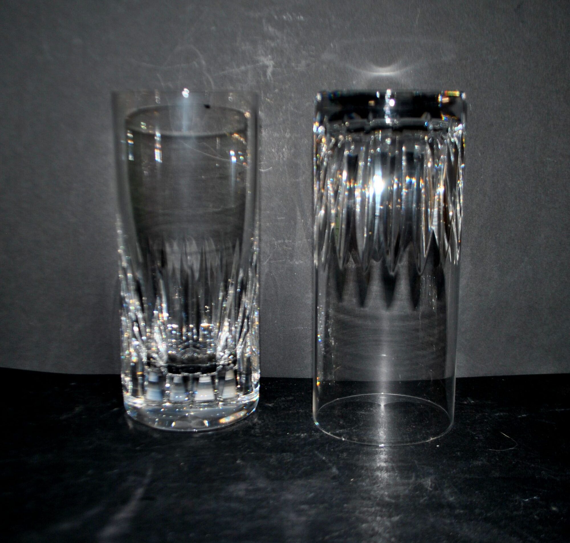 Saint-louis set of 2 juice or whisky long drink glasses avignon in cut crystal for bar
