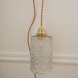 Soaked glass pendant lamp