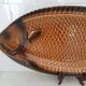 Sarreguemines / Large serving platter and matching fish-shaped sauce boat