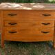 Solid elm chest of drawers with 3 drawers