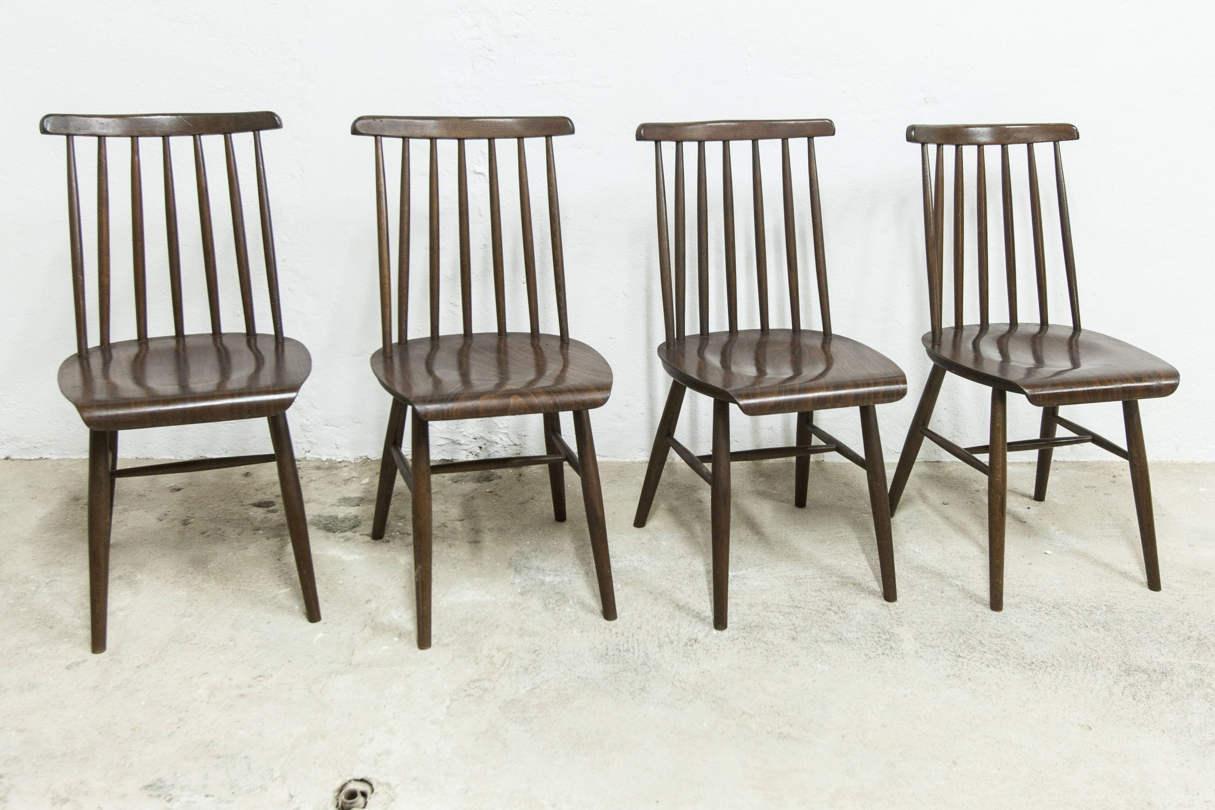 Lot de 4 chaises swr fanett de Ilmari Tapiovaara