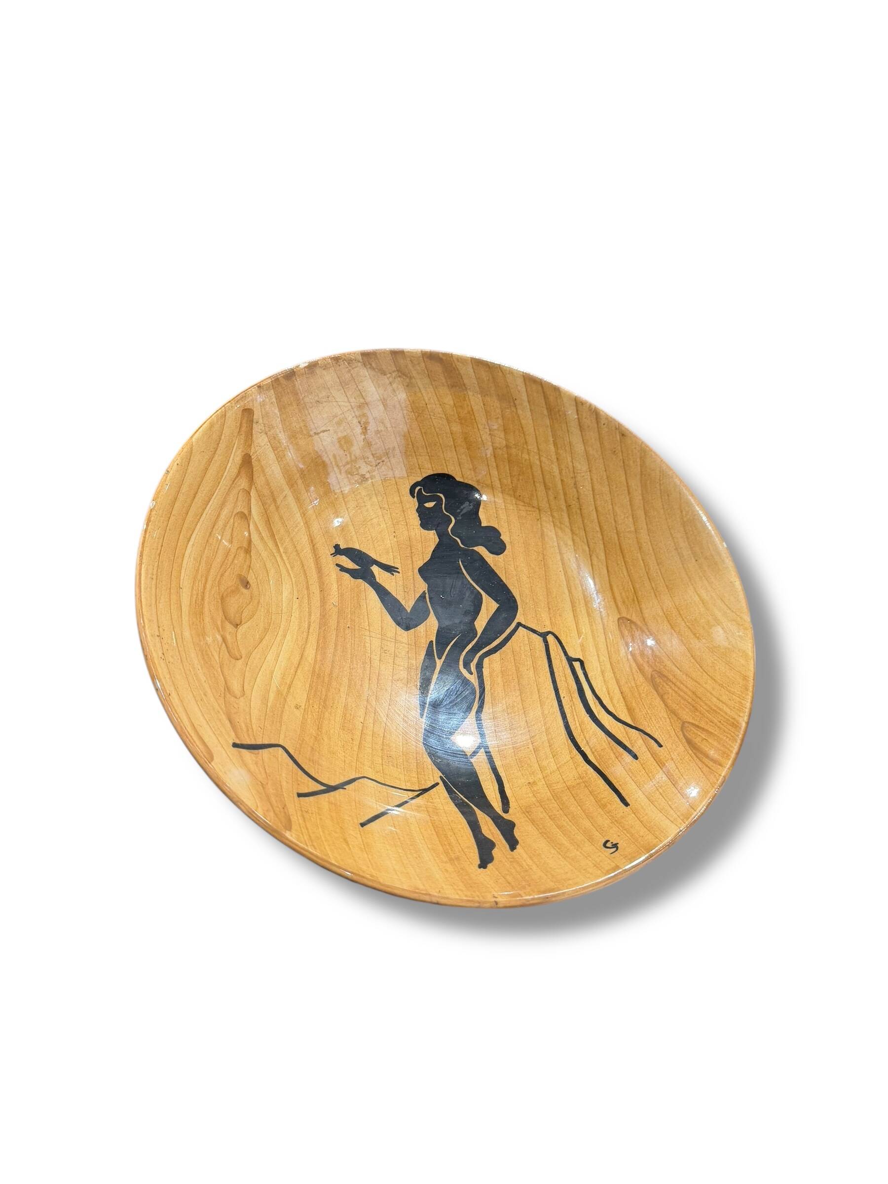 Important fruit bowl Grandjean Jourdan in Vallauris