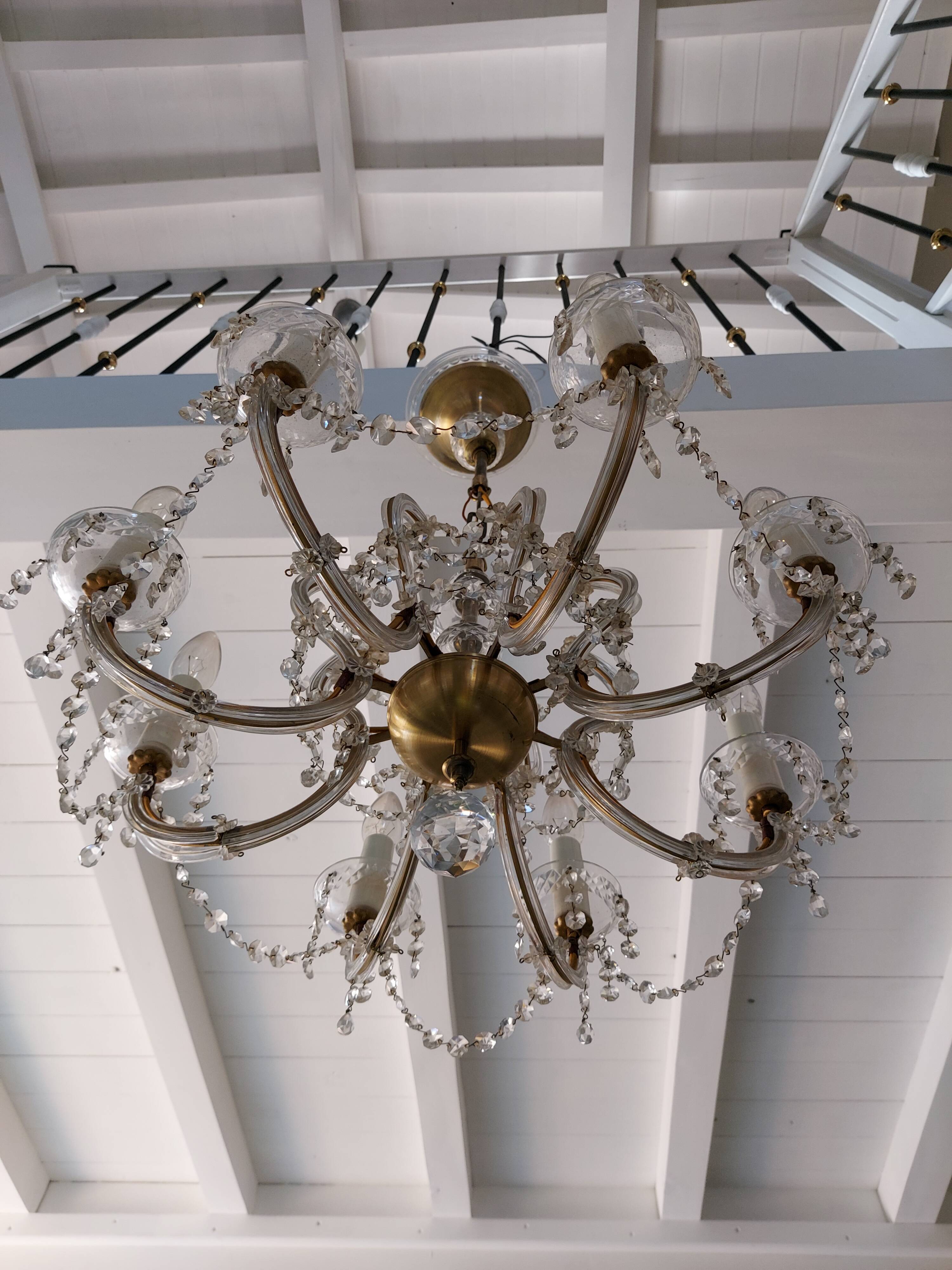 Venetian chandelier 8 Murano fires